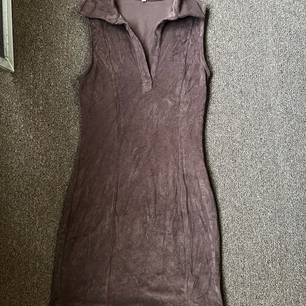 Terry Cloth Athletic Style Dress - Picture 6 of 8
